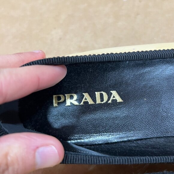 Prada Ballet Flats Yellow Orange Ombre - Picture 6 of 9